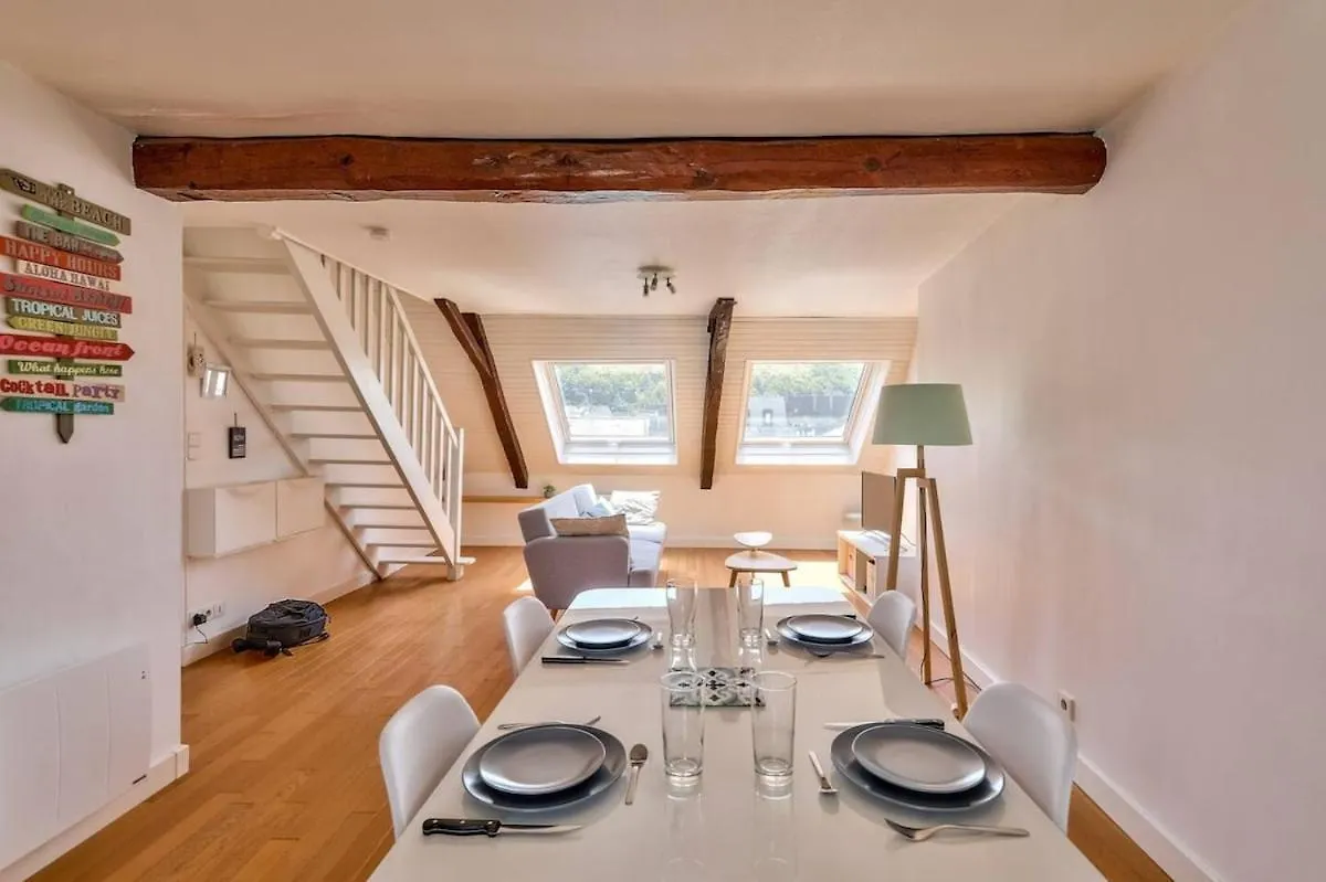 Bright Duplex St Mathieu - Rooftop View Quimper