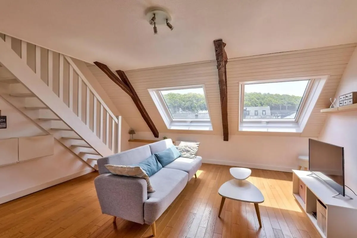 Lägenhet Bright Duplex St Mathieu - Rooftop View Quimper