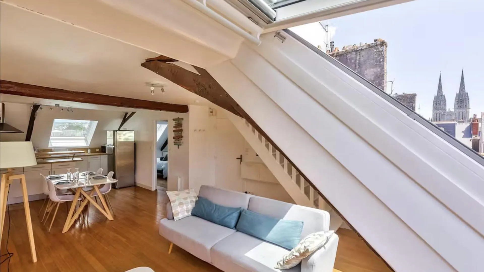 Bright Duplex St Mathieu - Rooftop View Quimper